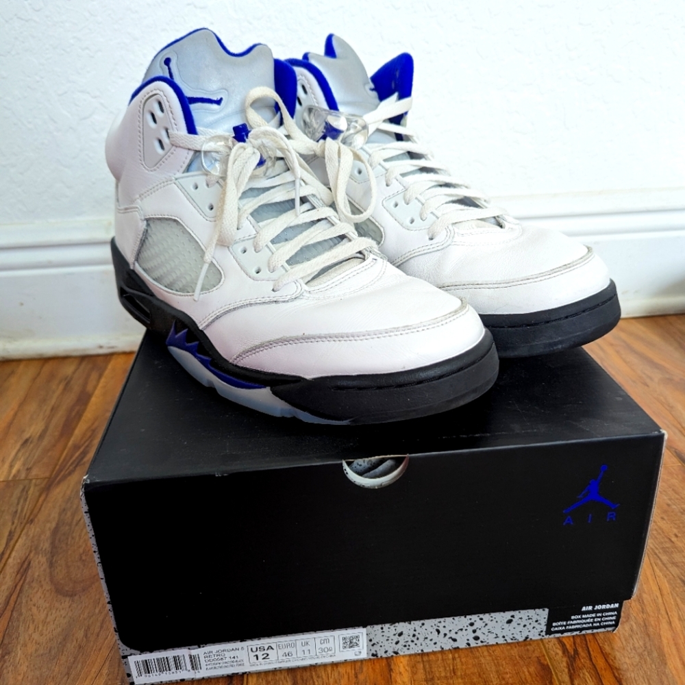 Jordan 5 Retro Dark Concord size 12 DD0587-141 2022 PRE-OWNED